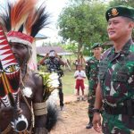 Satgas Pamrahwan Kostrad Lestarikan Adat Suku Kamoro