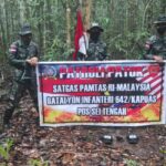Serah Terima Kodal Operasi Satgas Pamtas RI-PNG Yonif 125/Simbisa dengan Yonif 611/Awang Long