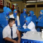 TNI AL Berhasil Vaksin 1.048 orang Tahap Kedua di Wilayah Babel