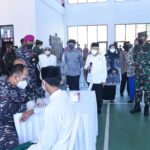 Hari Kedua Serbuan Vaksin TNI AL Koarmada II di Kediri Masyarakat Banjiri Stadion Canda Bhirawa Pare
