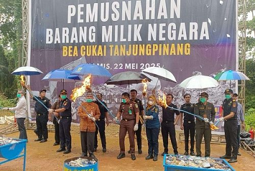 Bea Cukai Tanjungpinang Musnahkan Barang Hasil Penindakan Senilai Rp5,3 Miliar