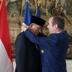 Pertunjukan 1.400 Drone Tutup Piala Presiden 2025 di Stadion Si Jalak Harupat
