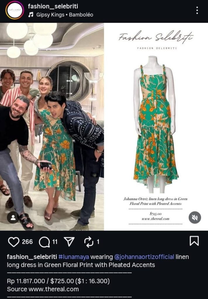 Harga dress Luna Maya