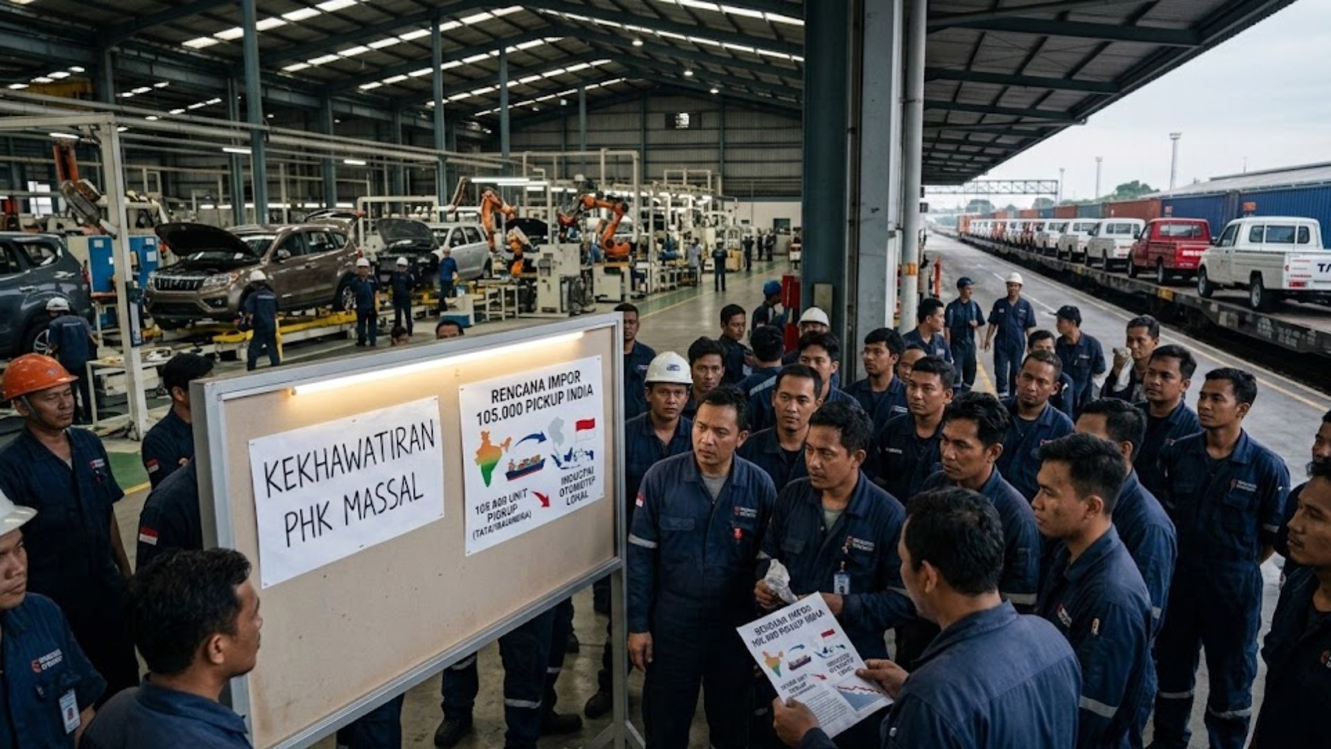 Kekhawatiran PHK Massal Menghantui Industri Otomotif Rencana Impor 105 Ribu Pickup India Jadi Pemicu
