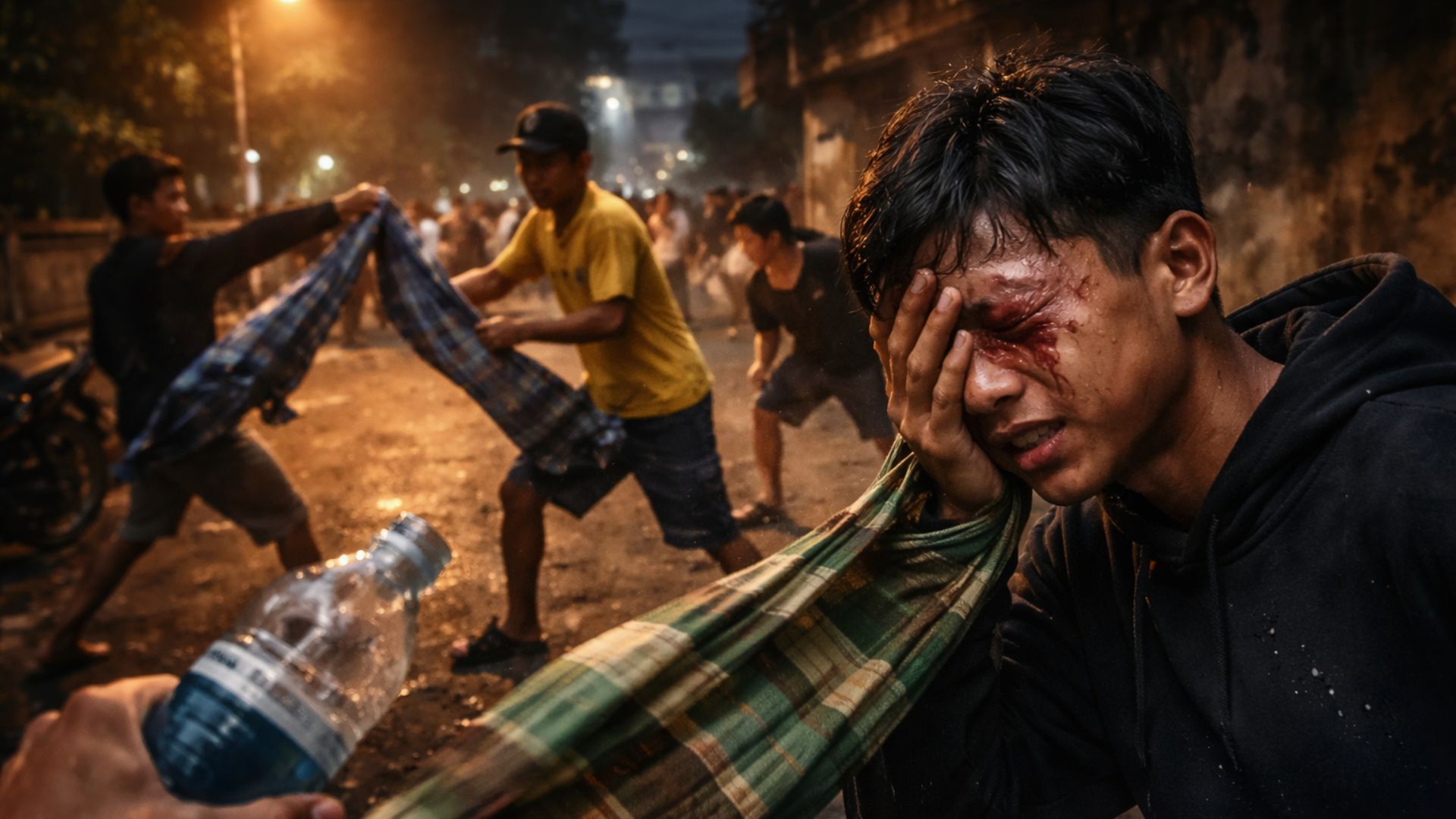 Mata ABG Jakpus Cacat Kena Air Keras Saat Perang Sarung