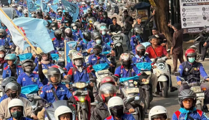 Demo Buruh (Doc.bantetvcom)