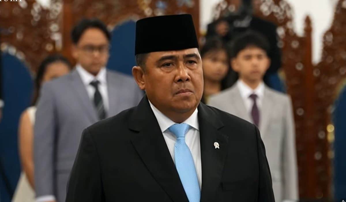 Marsekal TNI Yusuf Jauhari saat dilantik menjadi Wakil Menteri Pertahanan oleh Presiden Prabowo Subianto di Istana Negara.