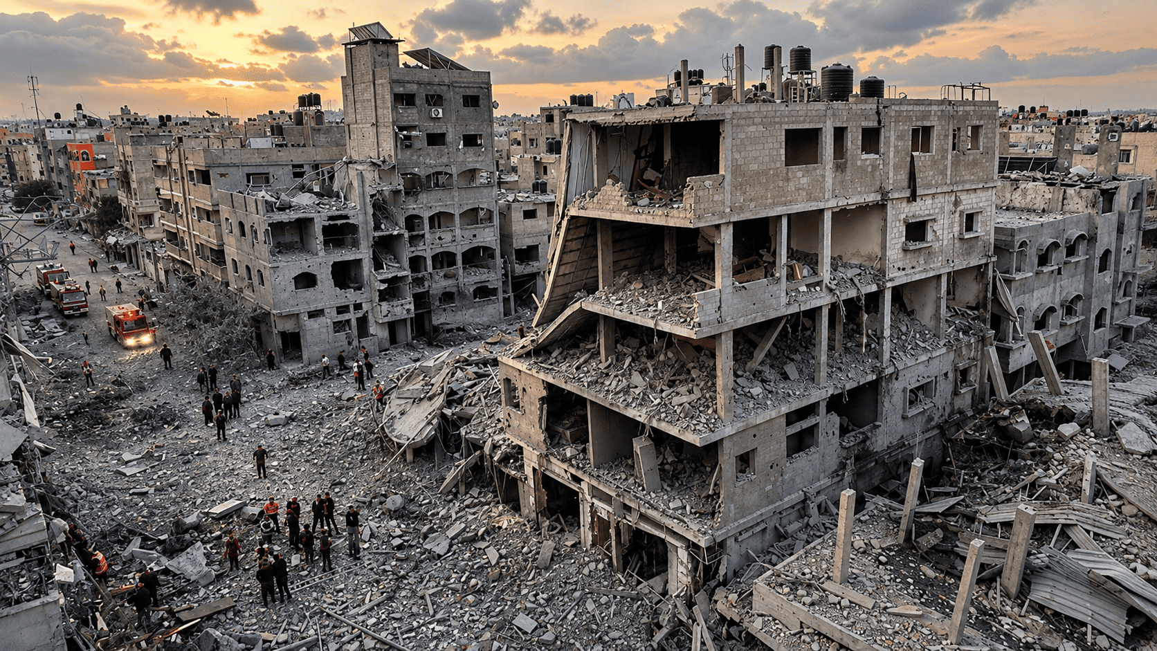 Situasi Jalur Gaza setelah satu tahun gencatan senjata ketika militer Israel masih menguasai sebagian besar wilayah tersebut.